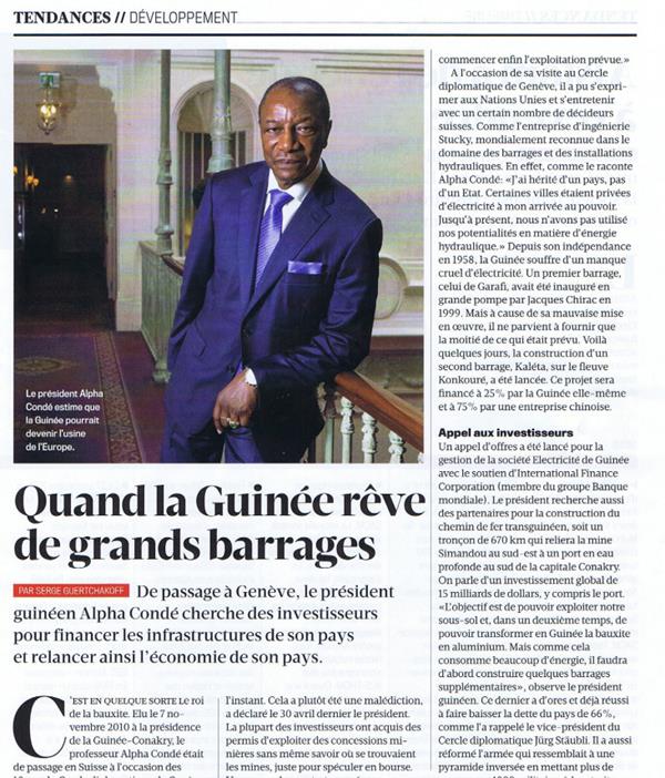 14.05.2014 Revue Bilan - Tendances - Quand la Guinée rêve de grands barages